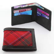 Tartan Wallet, Scottish Leather, Grant Tartan